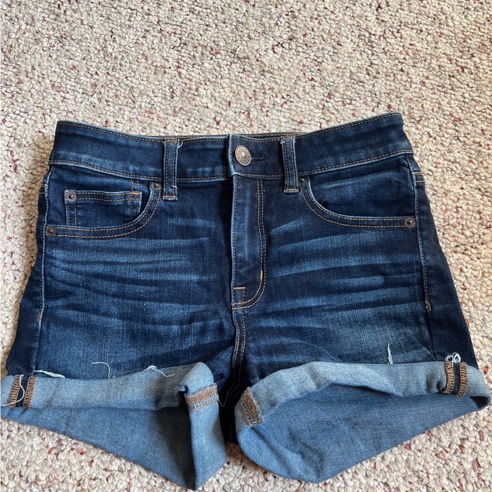 American Eagle High Rise Denim Shorts Size 4